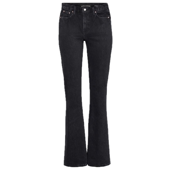 Aritzia Denim Forum Marianne Flare Jeans 26 Black Mid Rise EUC - Picture 10 of 11